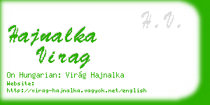 hajnalka virag business card